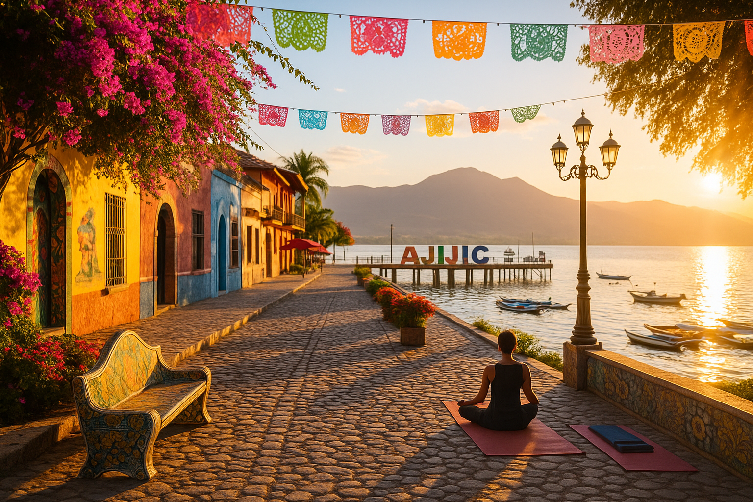 Ajijic — lakeside murals and color